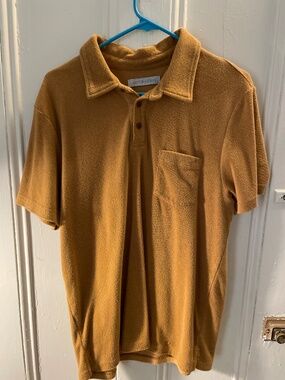 Outerknown terry cloth polo shirt
